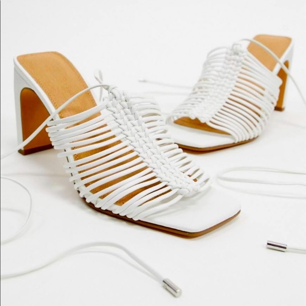 NEED!!! ASOS White strappy sandals - Picture 2 of 2